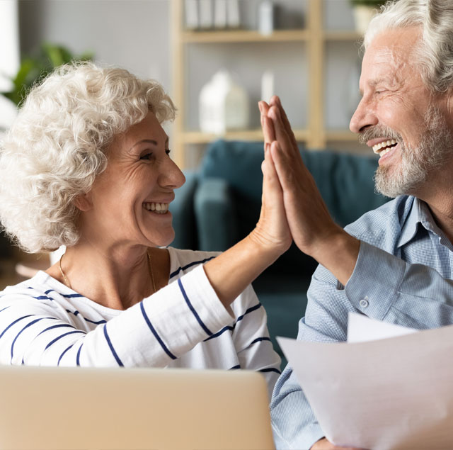 Image showing a happy retired couple 